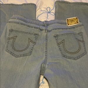 True Religion Women's Light Blue Boot Cut Jeans